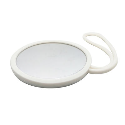 Custom silicone frame and hanger for beauty mirror