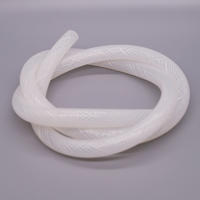 Reinforced silicone hose braided with polyester yarn