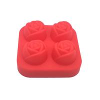 FDA approved silicone ice cube tray in rose shape